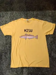 KISU 魚イラスト Tシャツ イエロー