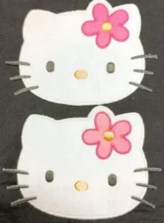 サンリオ♡ハローキティ♡アップリケ？ワッペン？2枚セット
