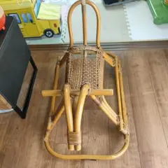 昭和レトロ　ラタン木馬　ロッキングチェア　　転倒防止 昭和レトロ ラタン木馬 ロッキングチェア 転倒防止 - メルカリ
