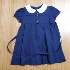アートレター　100　ネイビーワンピース　お受験