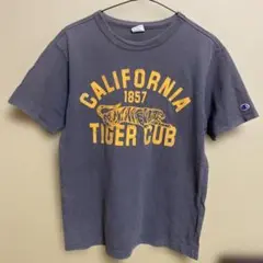 Champion グレー Tシャツ タイガー　 綿100%