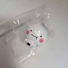 最終値下げしました。しろまるボールチェーンキーホルダー。