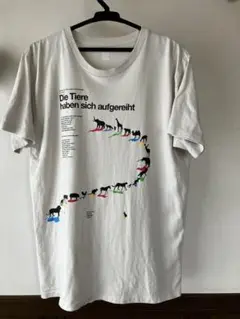 graniph アニマルズプロセッション Tシャツ L アイスグレー グラニフ
