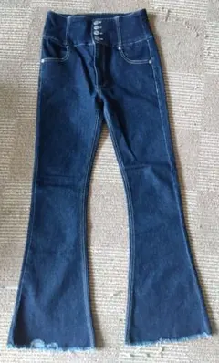 WEGOハイウエストストレッチ フレアパンツ　ブーツカット　デニム