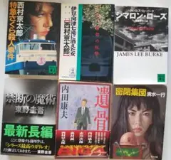 西村京太郎、東野圭吾、内田康夫、清水一行、ジェイムズ・リー・バーク　６冊セット