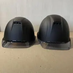 ヘルメット 2セット まとめ ブラック 黒 現場 建設 交通 工事 保護