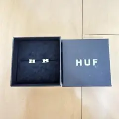 HUF H型ピアス シルバー両耳