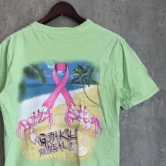 ピンクリボン 両面プリントTシャツ Mサイズ 古着