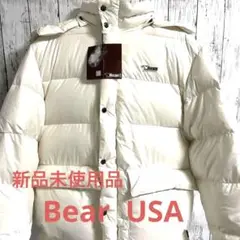 Bear ベアー USA ダウンジャケット ファーフード付 ホワイト