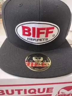 BIFFキャップ　野性爆弾くっきー ぶてぃっく紫歯茎 バックトゥザフューチャー