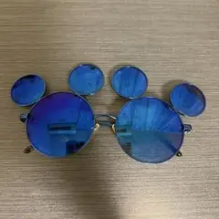 ファンション用グラス ミッキー 青
