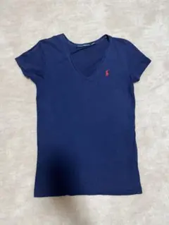 Ralph Lauren Sport ネイビー Vネック Tシャツ XS
