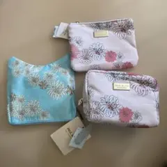 PAUL & JOE 花柄ポーチ　ティッシュケース　エコバッグ　3点セット