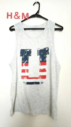 H&M アメリカ国旗デザイン タンクトップ
