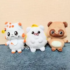 二尾の小狐てnこ いっしょにおすわりぬいぐるみ 3点セット
