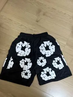 DENIM TEARS デニムティアーズ Sサイズ 花柄ショートパンツ ブラック