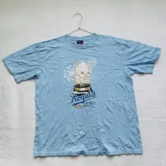 【記念】Royals 25周年Tシャツ XL 青　色移り有