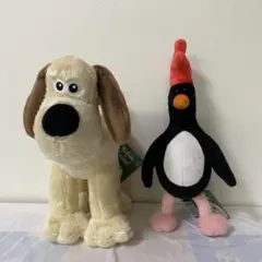 ウォレスとグルミット　ぬいぐるみ グルミット ・ マッグロウ 全2種セット