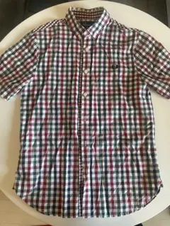 FRED PERRY チェック柄 半袖シャツ XS