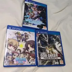 PS VITA 3本セット　レトロゲーム　マニア　SAO ゴッドイーター　動作品