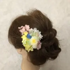 プリザーブドフラワー ヘアアクセ 髪飾り