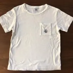 PETIT BATEAU ホワイト Tシャツ 6ans116サイズ