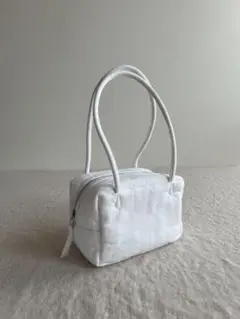tsukuroite Landscape Box Bag (S)  ホワイト