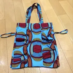 【美品】幾何学模様トートバッグ