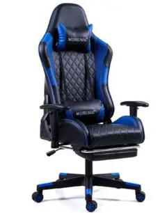 新品 訳あり ゲーミングチェア 青黒