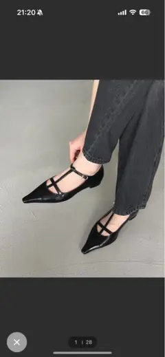 c*6様 【新品・未使用】カプリシュレマージュ Tストラップフラットパンプス 新品】 Tストラップフラットパンプス カプリシュレマージュ