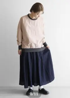 HUIS. プルオーバー　ピンクベージュ