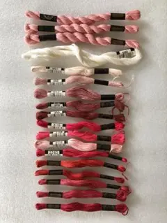 コスモ刺繍糸　赤系