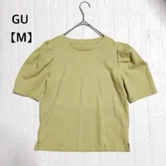 GU ジーユー パフスリーブ　カットソー　半袖　Mサイズ