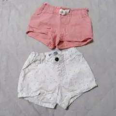 ショートパンツT2(90cm)２枚セット