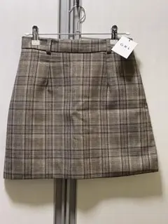GRL グレイル at1335 チェック柄 ミニスカート 新品タグ付き ②
