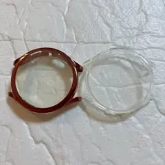 Galaxy Watch4 44mm用メッキ ケース　ローズゴールド　透明