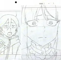 S だがしかし 直筆 原画 4枚セット ／アニメ／Anime Genga Cel