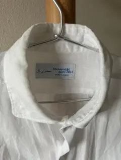 【美品】鎌倉シャツ リネンシャツ ホワイト 39