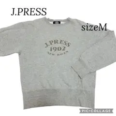 J.PRESS ロゴスウェット　グレー　サイズM 日本製 綿100％ レディース