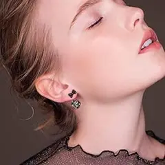 ⭐大特価価格⭐シルバーニードル 花 リボンピアス シンプル かわいい 揺れる
