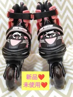 プロ並みに❓❗インラインスケート ブラック/ピンク 可愛い 新品未使用 スポーツ