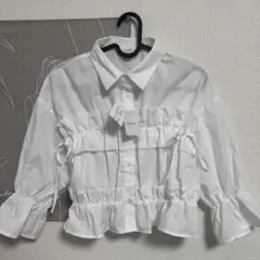 tiptop フリル使いシャツブラウス
