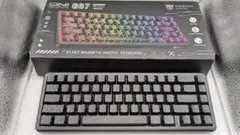 【新品未使用】ONIKUMA G67 ラピッドトリガーキーボード ブラック等高線