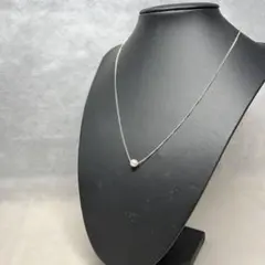 【ワンポイント】一粒パール シンプルネックレス