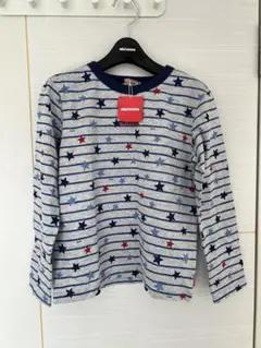 新品未使用タグ付 ミキハウス Tシャツ 星 ボーダー