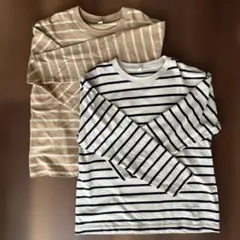 140 ユニクロ長袖Tシャツ2枚セット
