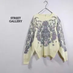 STREET GALLERY　ニット　セーター　長袖　韓国製　イエロー　ウール