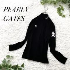 PEARLYGATES インナー 長袖 レディース モックネック 両面プリント