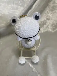 編みぐるみ カエル さんキーホルダー