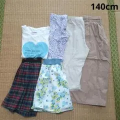 140cm 女の子　夏物　6着セット